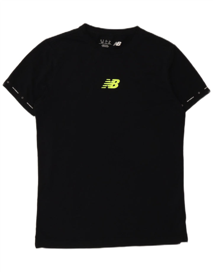T-shirt grafica da uomo New Balance Top in cotone nero medio