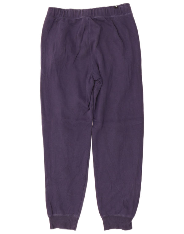 Pantaloni da tuta grafica da uomo Puma Joggers medi in cotone blu navy