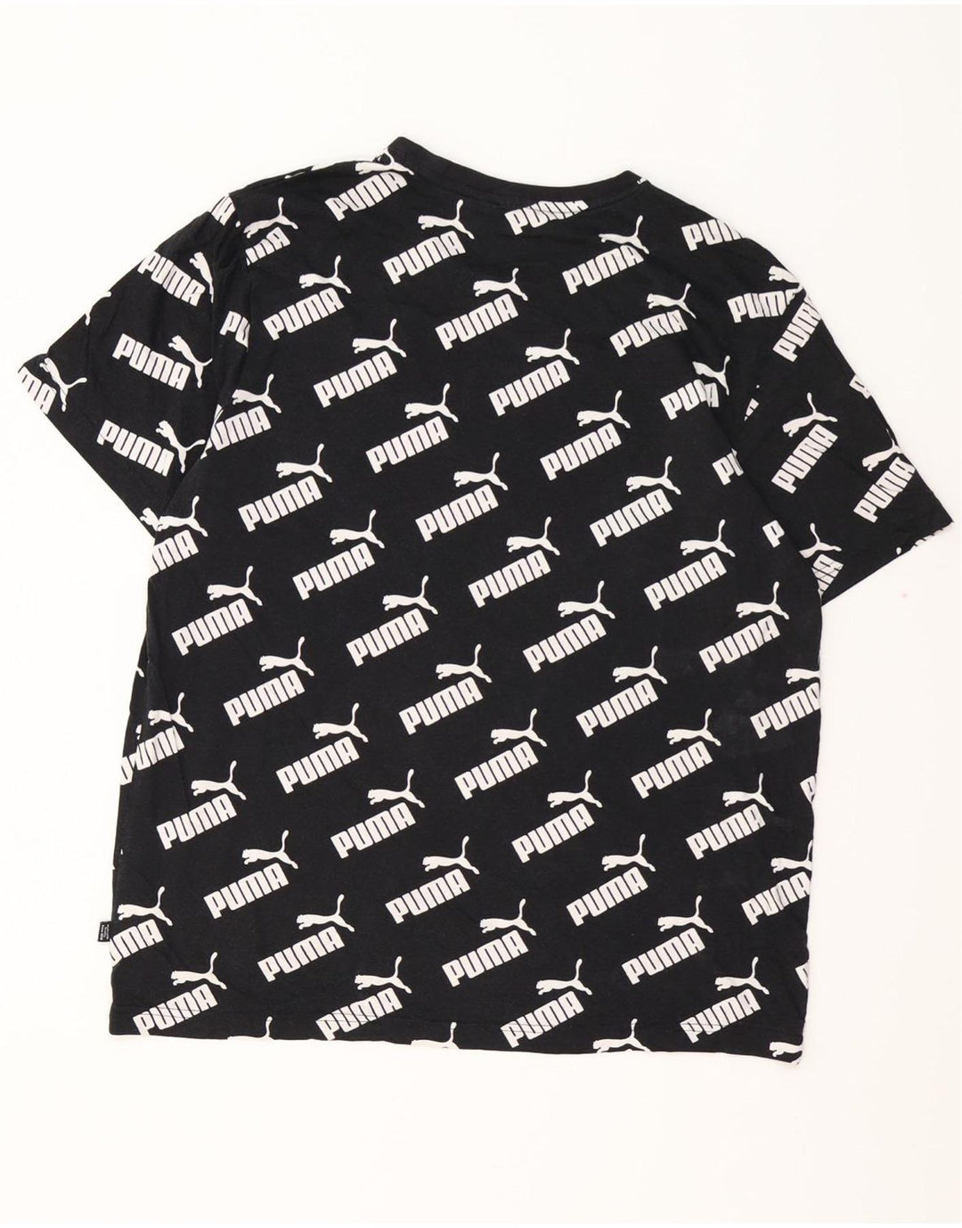 T-shirt grafica da uomo PUMA Top in cotone nero medio
