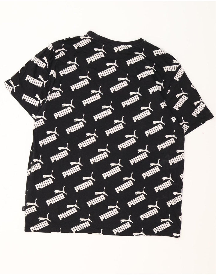 T-shirt grafica da uomo PUMA Top in cotone nero medio