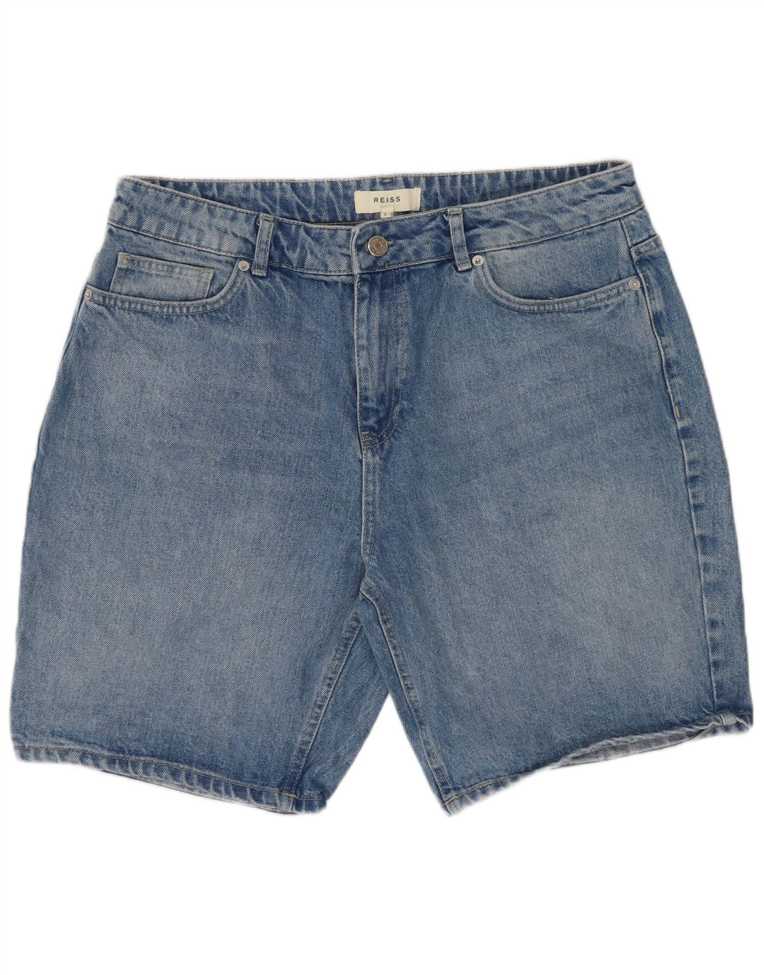 Pantaloncini di jeans da uomo Reiss W34 Large in cotone blu