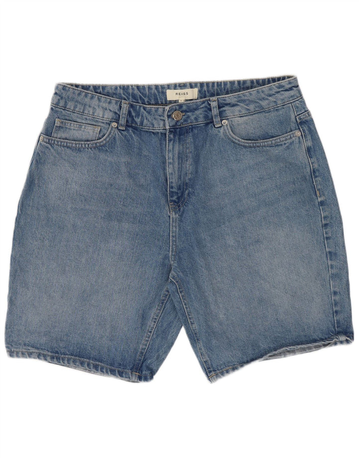 Pantaloncini di jeans da uomo Reiss W34 Large in cotone blu