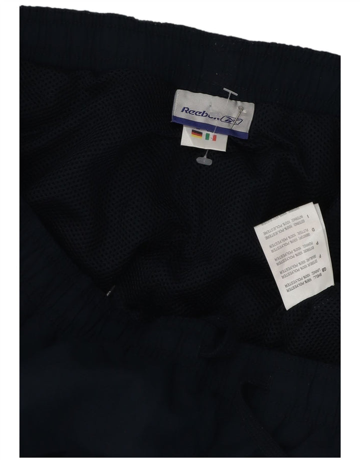 Pantaloni da tuta Reebok da uomo con grafica Capri XL poliestere blu navy