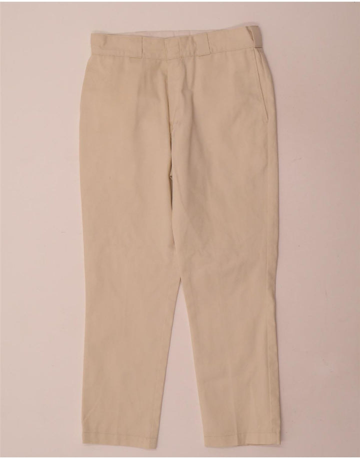 Pantaloni chino dritti da uomo Dickies W32 L28 poliestere beige