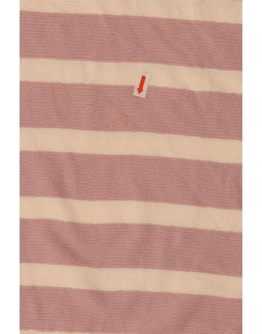 Marks & Spencer Top da donna a maniche lunghe UK 14 Large Pink Striped Cotton