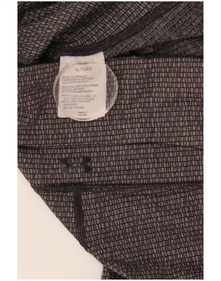 UNDER ARMOUR Leggings corti da donna slim fit UK 18 XL Grigio geometrico