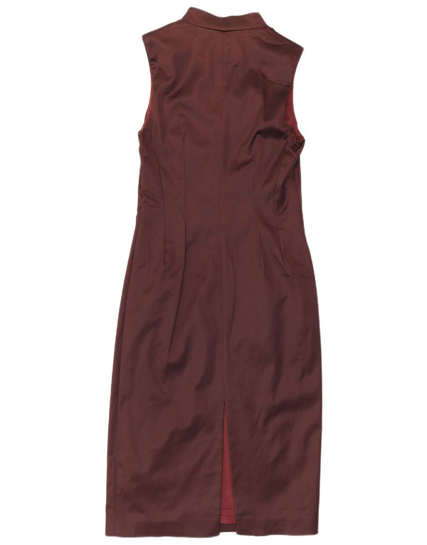 Abito aderente senza maniche da donna Coast UK 12 Acetato bordeaux medio