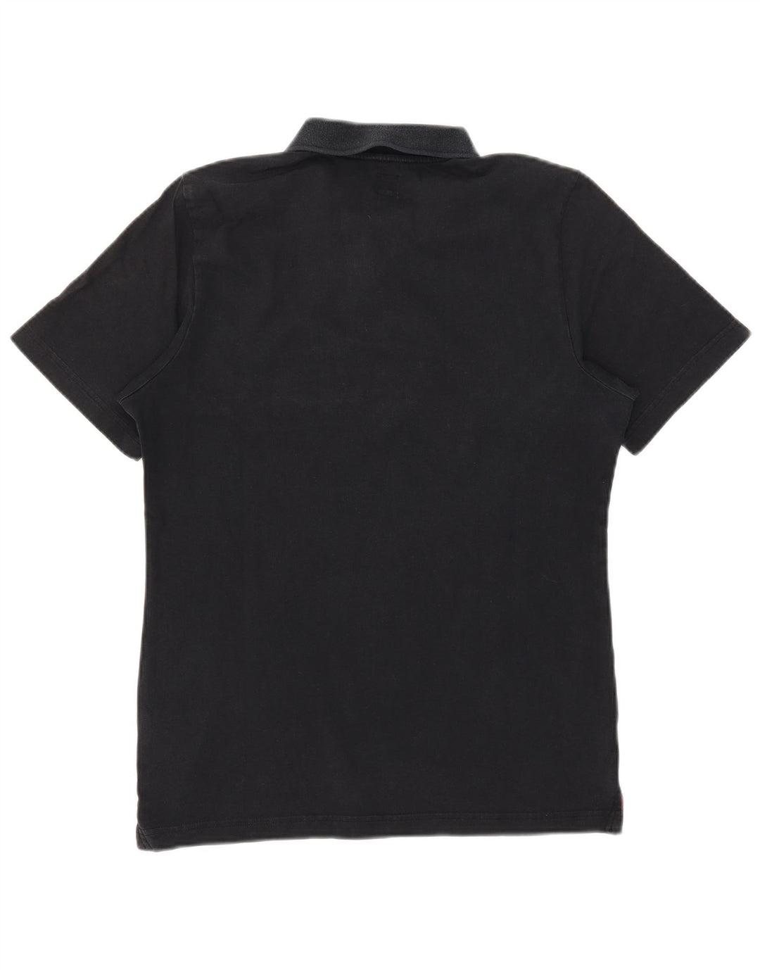 Polo ADIDAS da uomo piccola in cotone color block nero