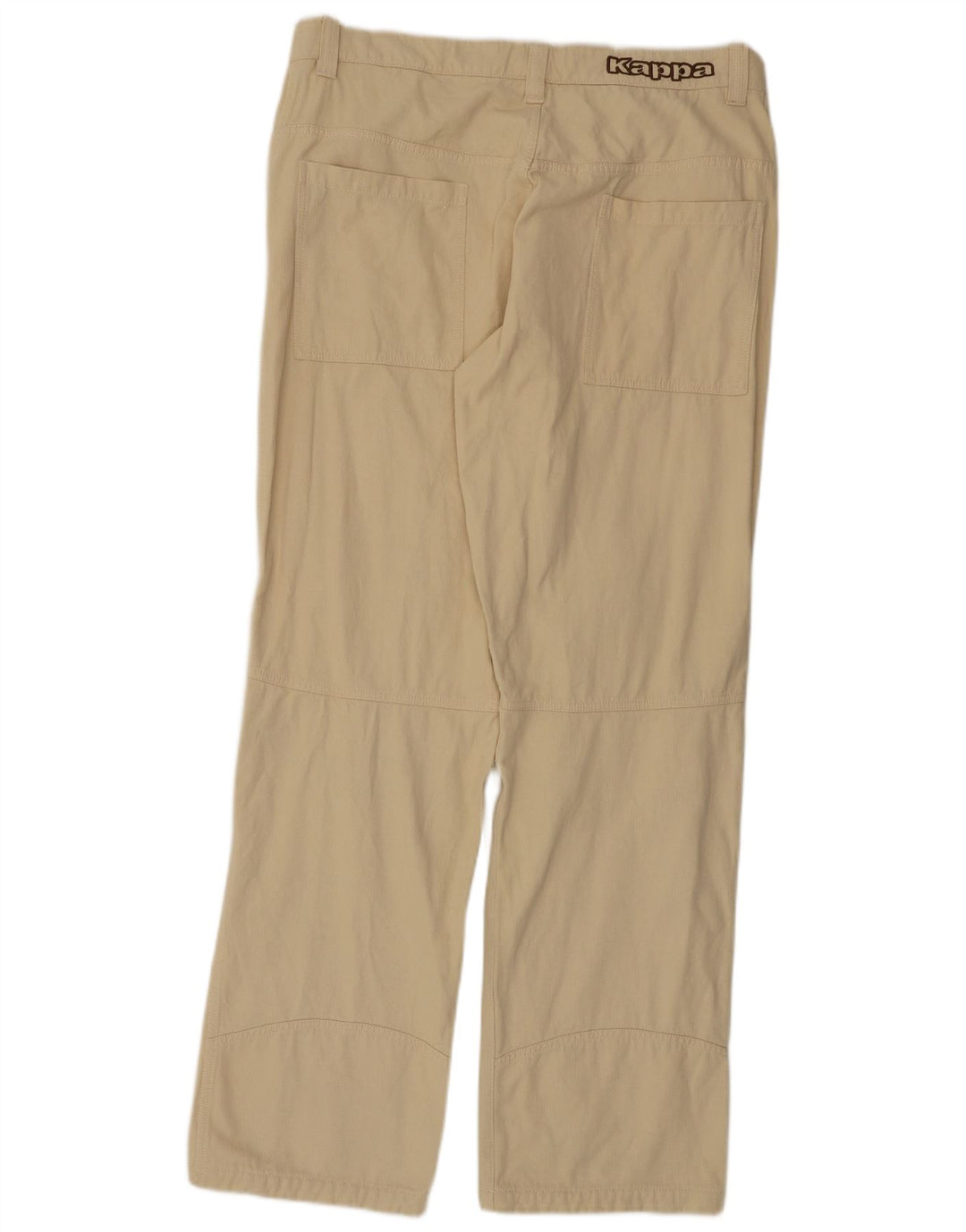 Pantaloni casual dritti con grafica da uomo KAPPA XL W38 L35 cotone beige