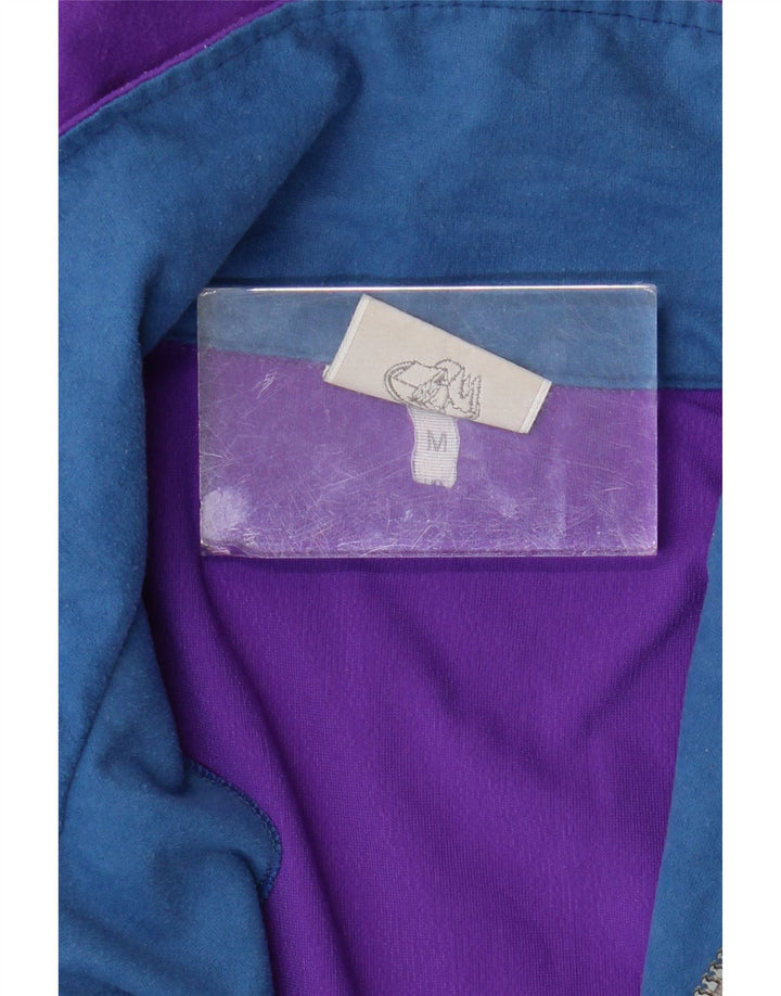 Greenstone Park Felpa con collo con zip da uomo Maglione color block viola medio