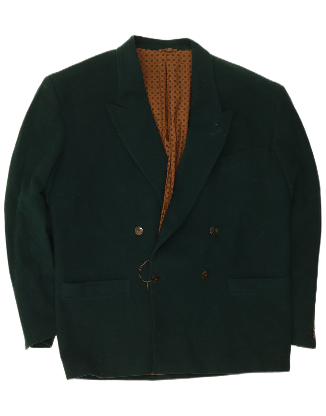 Giacca Blazer Doppiopetto Uomo Nazareno Gabrielli IT 52 XL Lana Verde