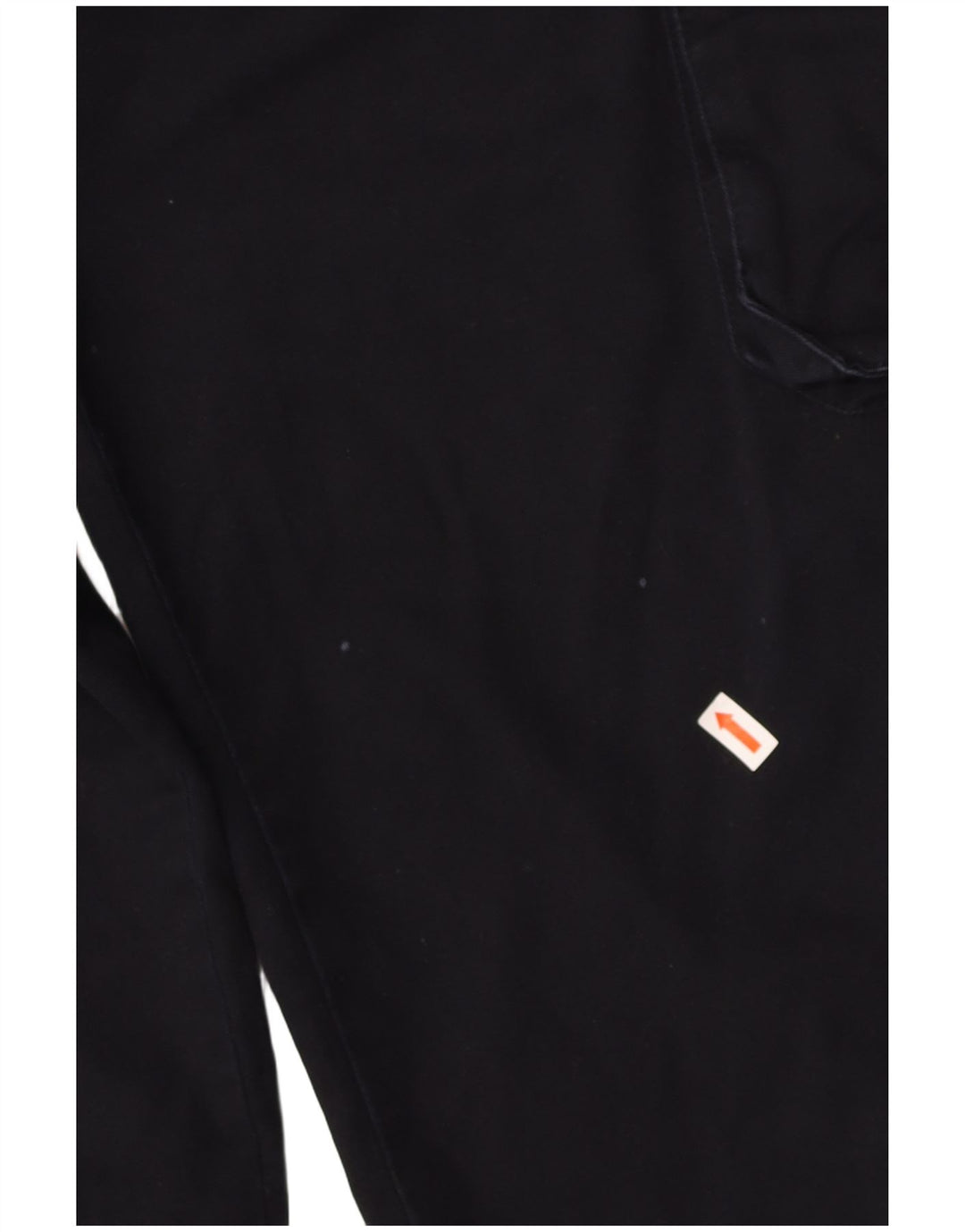 BASICLINE Mens Straight Cargo Trousers IT 50 Large W34 L32 Navy Blue