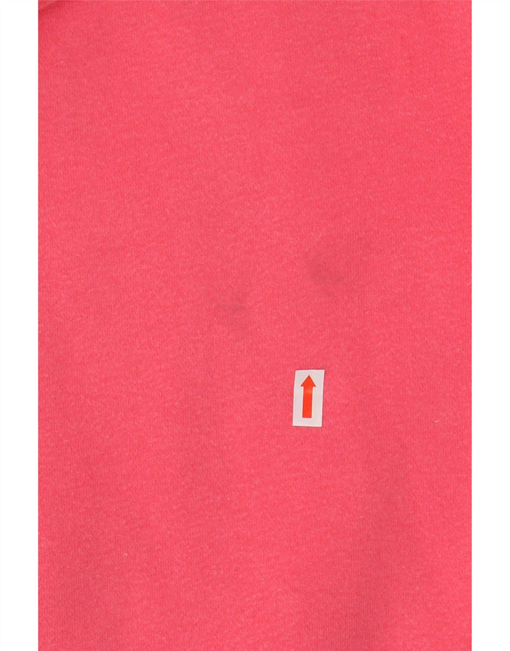 Maglione con cappuccio e zip grafica da donna AEROPOSTALE UK 16 grande cotone rosa