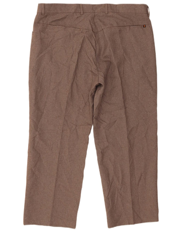 Pantaloni corti dritti da uomo Farah W40 L26 poliestere marrone