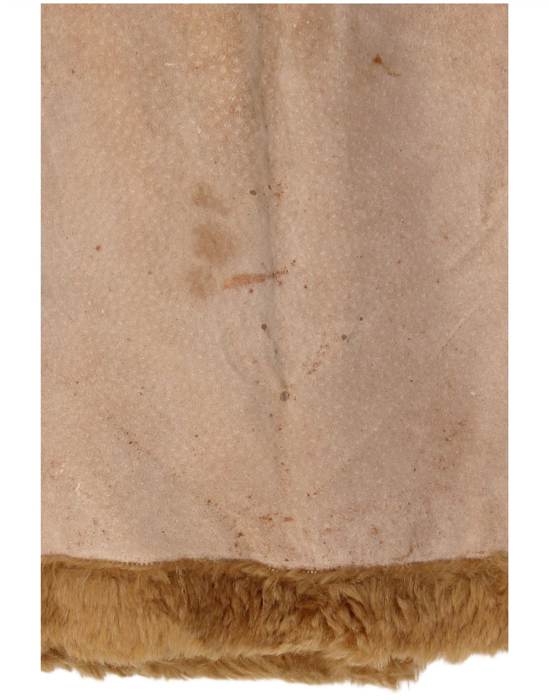 Giubbotto in shearling da donna Zara UK 14 in pelle beige medio