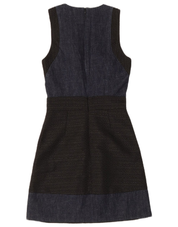 Abito tubino senza maniche da donna Armani Exchange US 0 XS color block nero