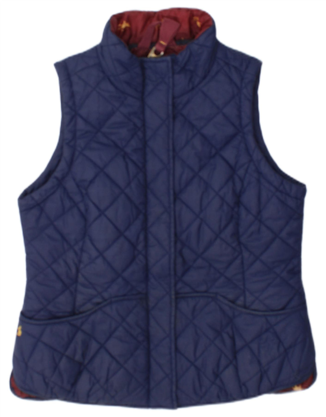 Gilet trapuntato da donna Tom Joule UK 14 Large Blu Navy in poliammide