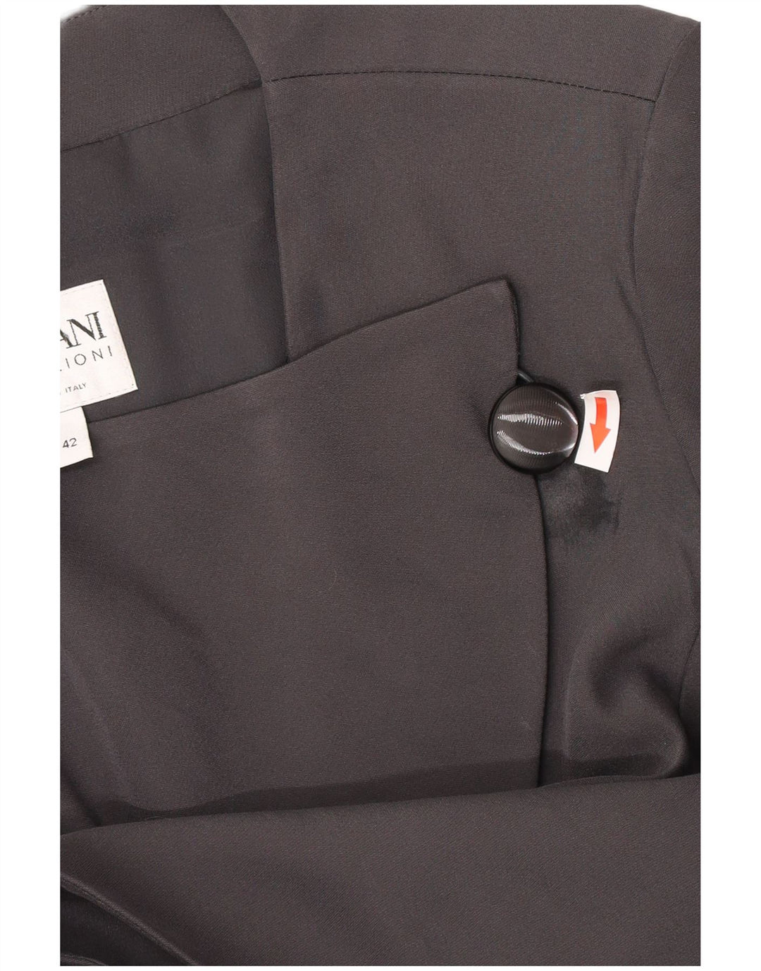 Giacca blazer da donna a 1 bottone Armani Collezioni IT 42 acetato medio nero