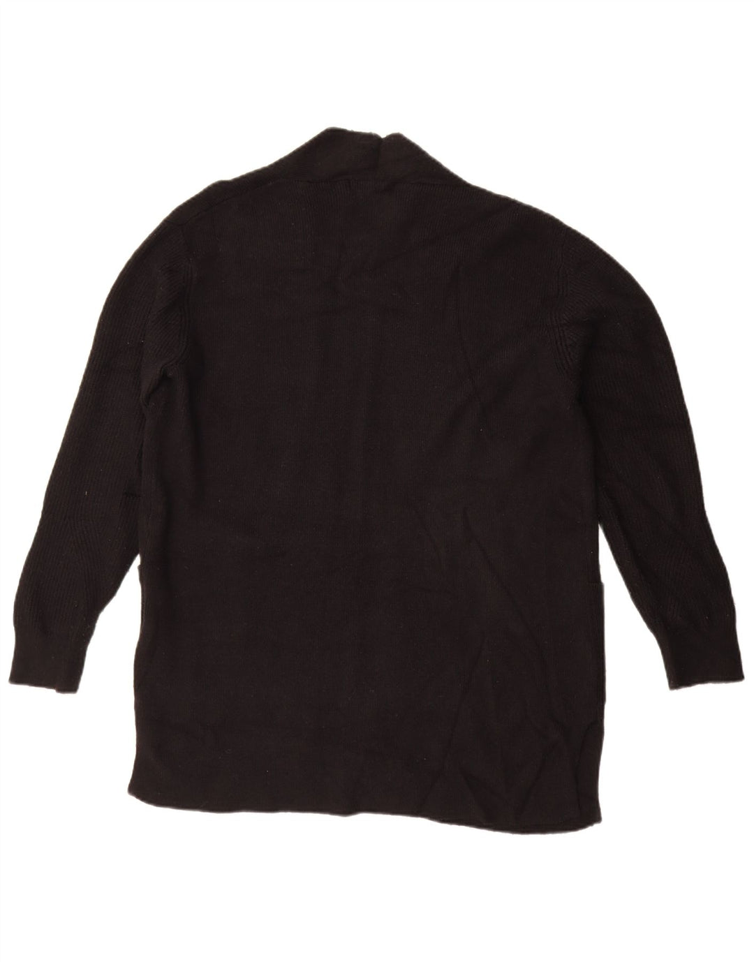 Maglione cardigan aperto oversize da donna Marks & Spencer UK 14 grande nero