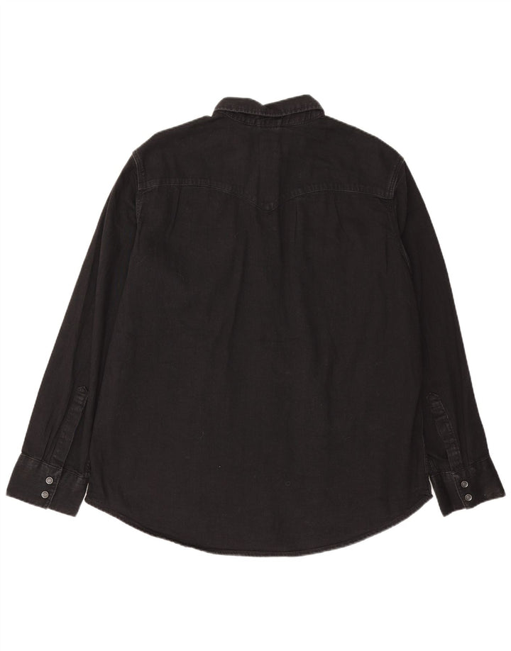 Camicia di jeans standard da uomo Levi's XL in cotone nero
