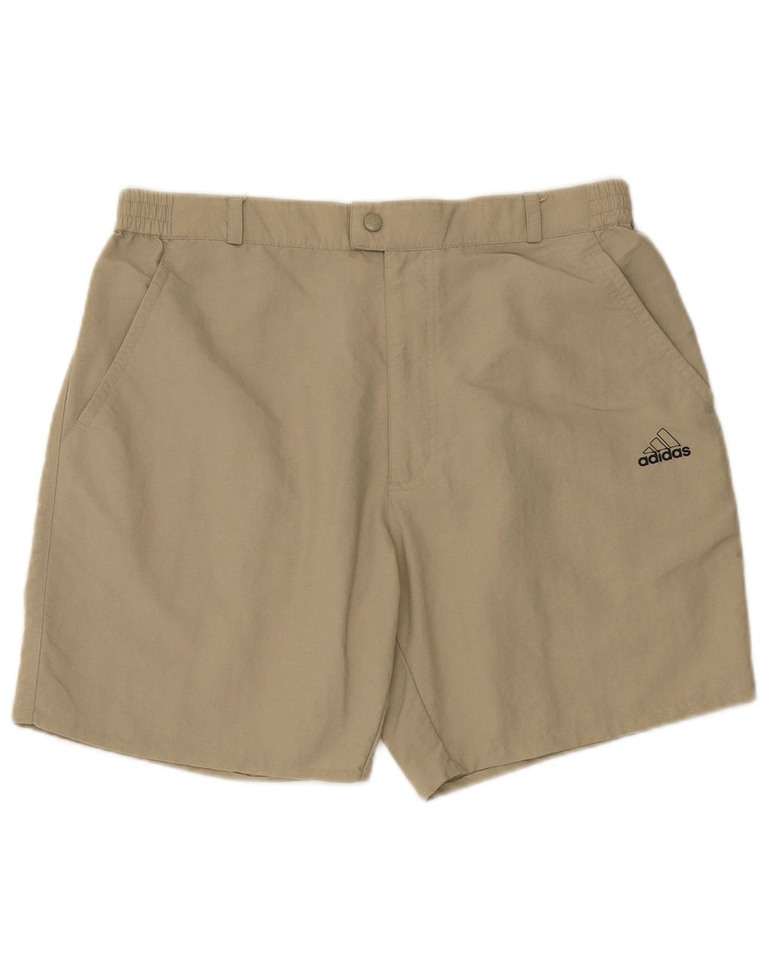 Pantaloncini chino da uomo Adidas W36 Large Beige in poliammide