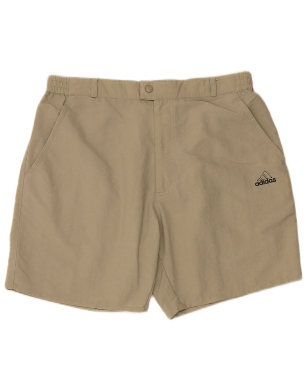 Pantaloncini chino da uomo Adidas W36 Large Beige in poliammide