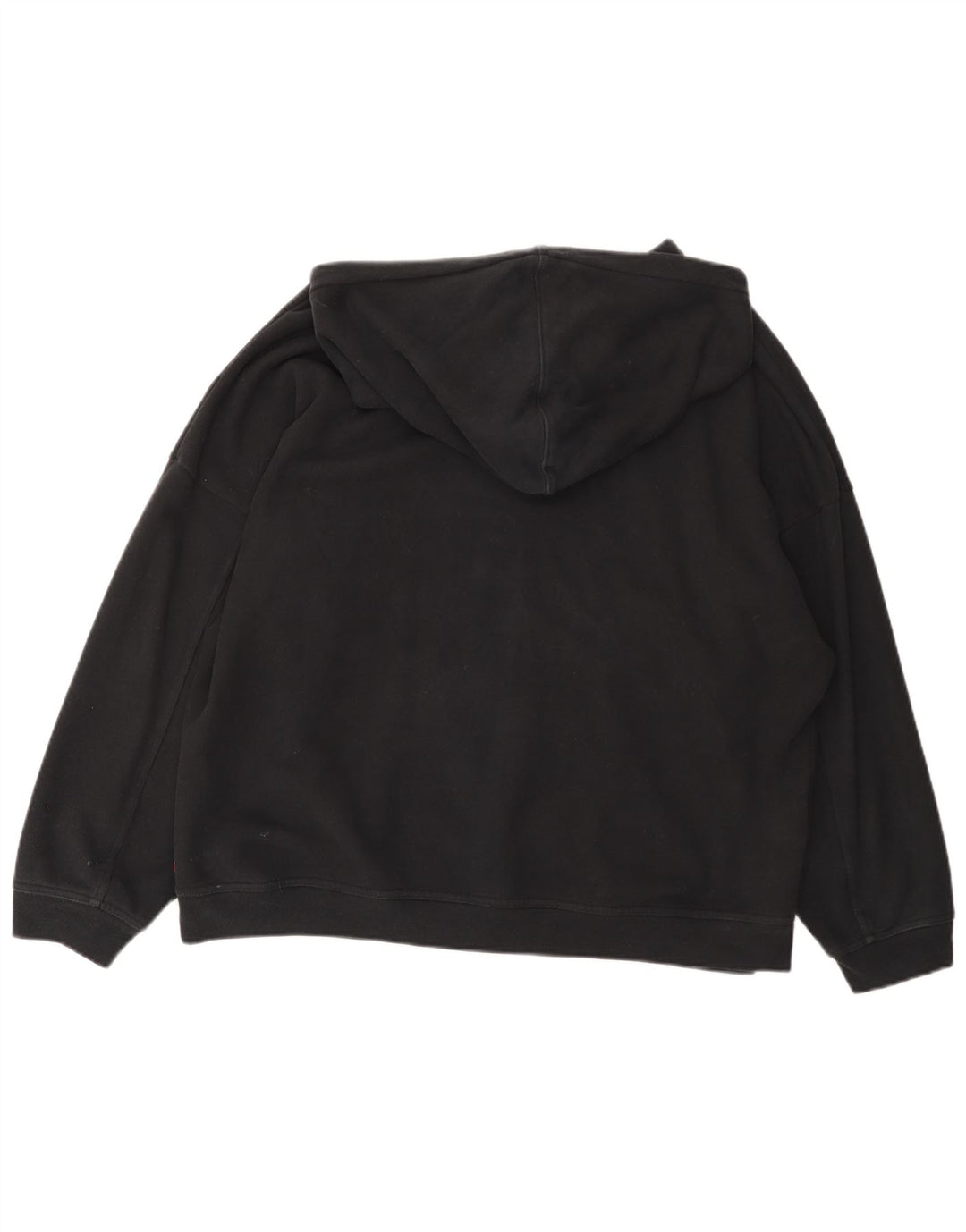 Maglione con cappuccio oversize grafico da donna LEVI'S UK 16 grande cotone nero