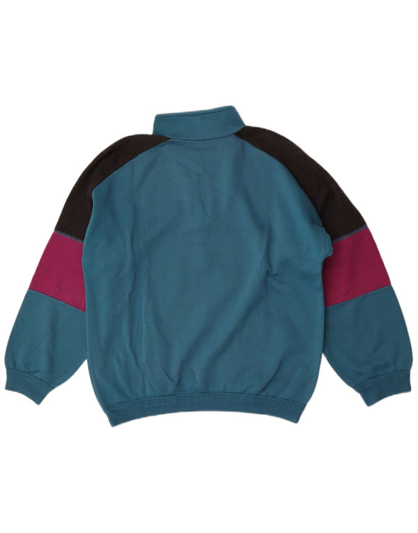 Felpa grafica vintage da uomo, maglione, grande, multicolore, color block