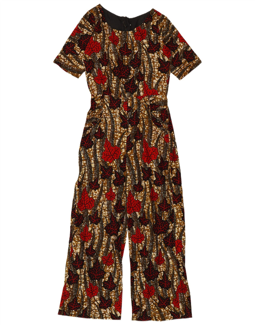 Tuta da donna vintage UK 12 media floreale multicolore