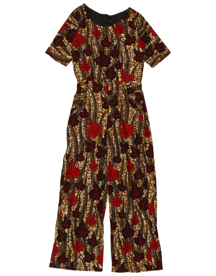 Tuta da donna vintage UK 12 media floreale multicolore