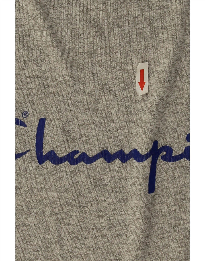 T-shirt grafica da uomo Champion Top grande grigio chiazzato
