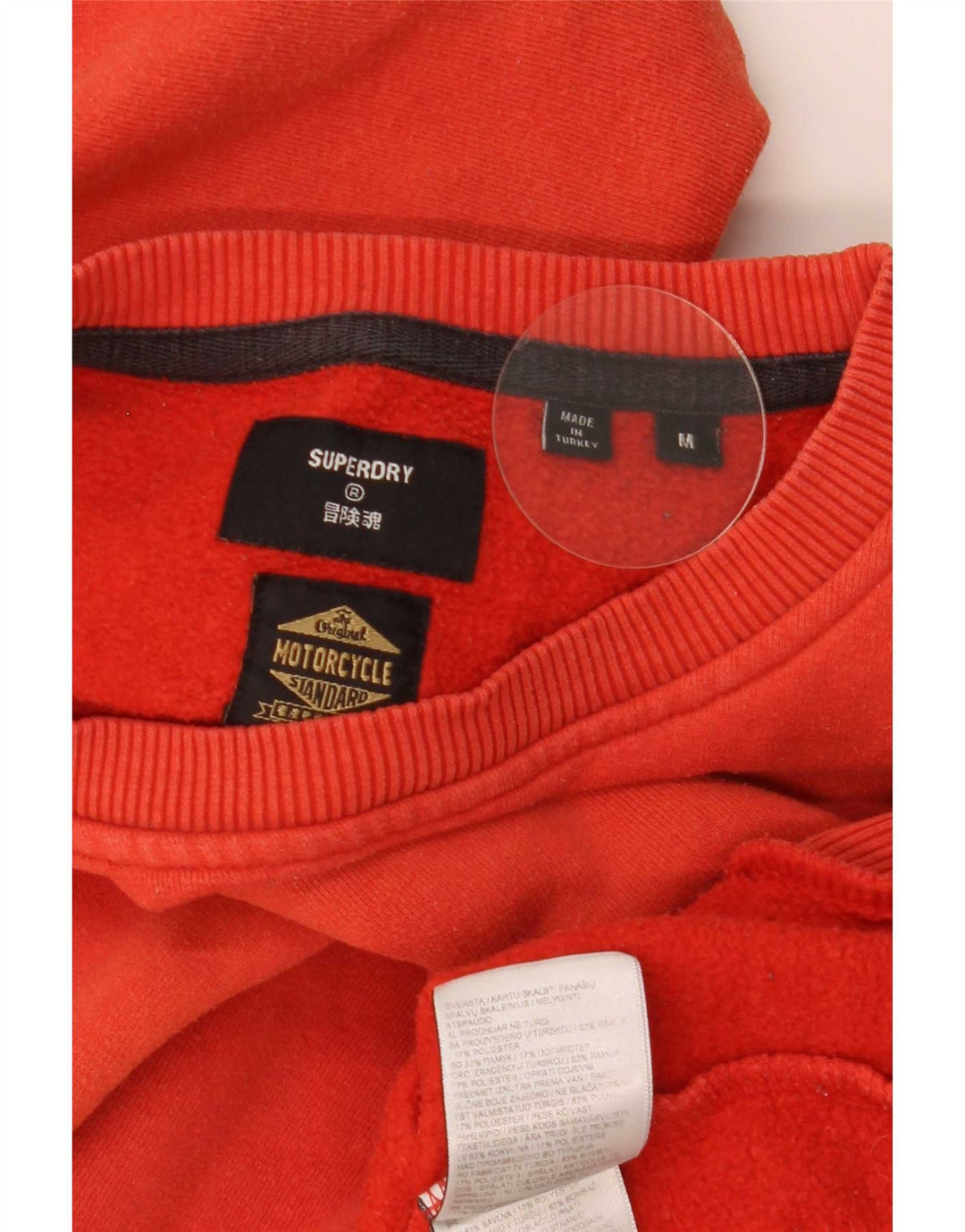 Felpa grafica da uomo Superdry Maglione cotone arancione medio
