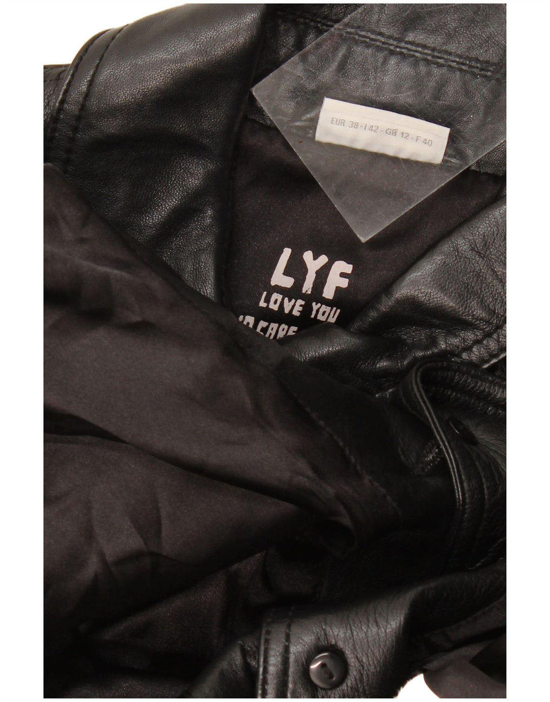 Cappotto in pelle da donna Street One UK 12 Pelle nera media