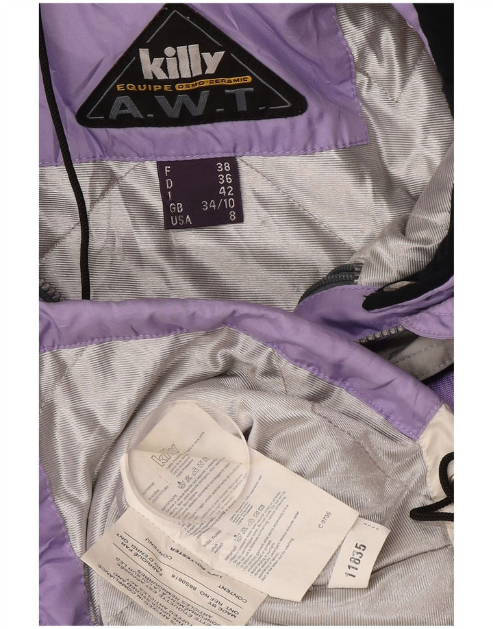 Giacca da sci con cappuccio da donna Killy UK 10 Small Viola Colourblock Poliestere
