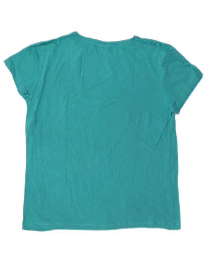 T-shirt da donna Lotto Top UK 14 cotone blu medio