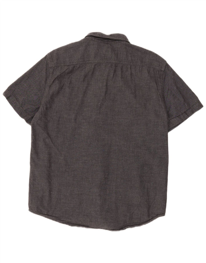 LEVI'S Camicia da uomo a maniche corte vestibilità standard grande in cotone grigio