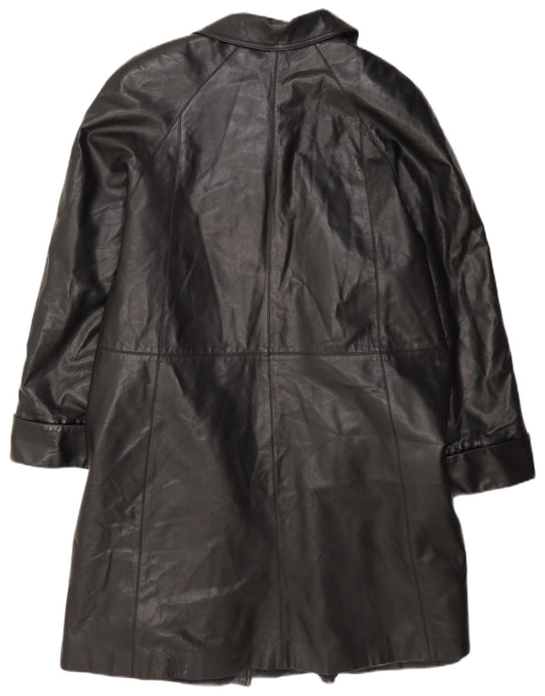 Cappotto in Pelle Donna Diletta Lelli IT 46 Large Nero