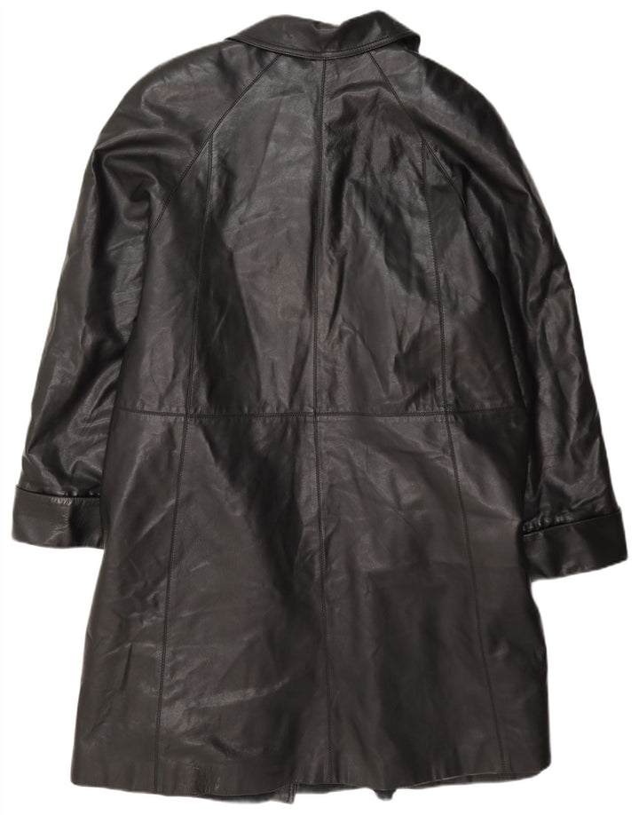 Cappotto in Pelle Donna Diletta Lelli IT 46 Large Nero