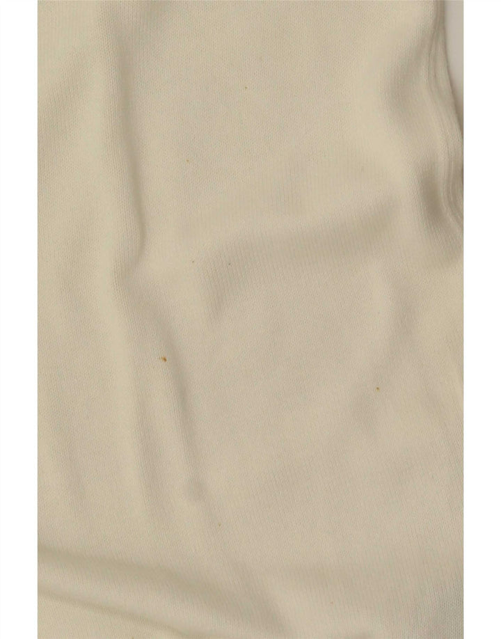 Maglione maglione girocollo da uomo Tommy Hilfiger grande cotone bianco