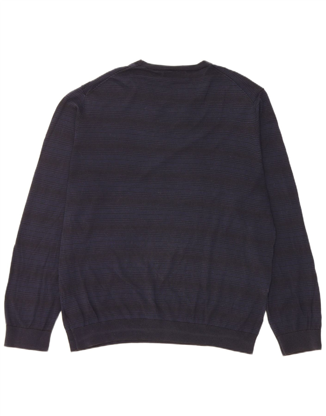 Maglione maglione girocollo autografo da uomo Marks & Spencer grande blu navy