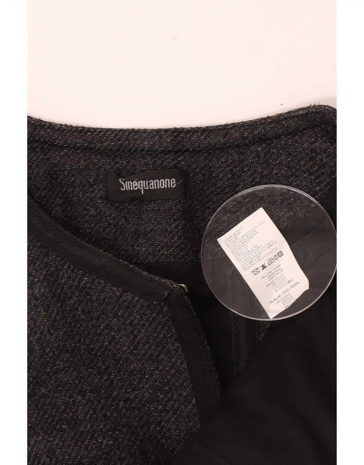 Cappotto aperto da donna Sinequanone EU 40 Lana vergine grigio medio