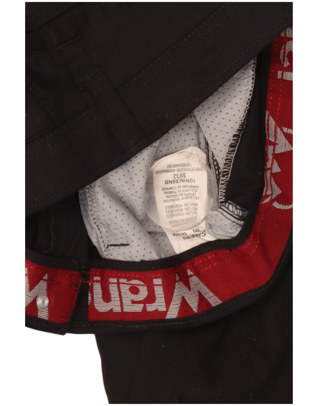 Pantaloni cargo dritti da trekking da uomo Wrangler W30 L32 nylon nero