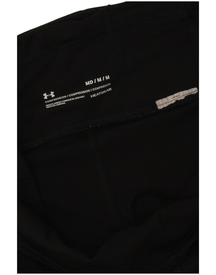 Leggings da donna Under Armour Heat Gear modello astratto UK 12 medio nero
