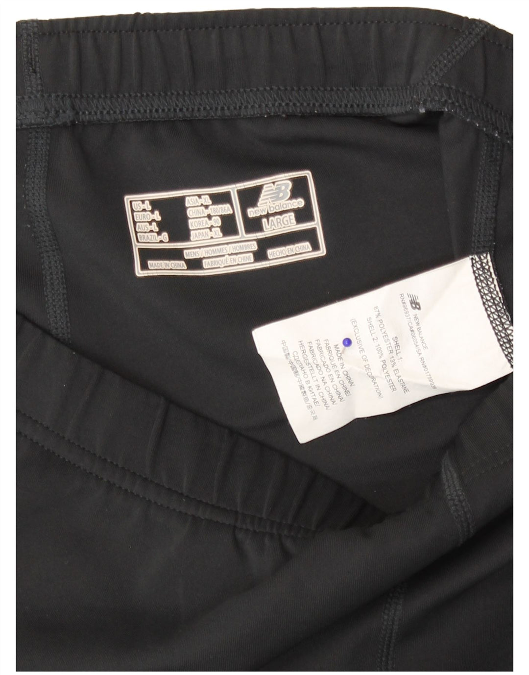 Leggings da donna New Balance UK 14 grande poliestere nero
