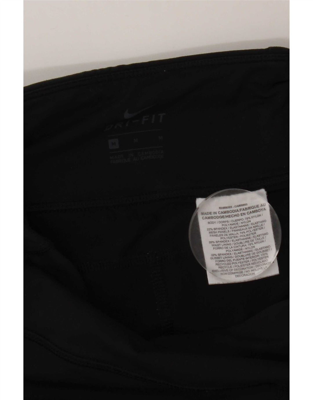 Leggings Nike Dri Fit Capri da donna UK 12 nylon nero medio