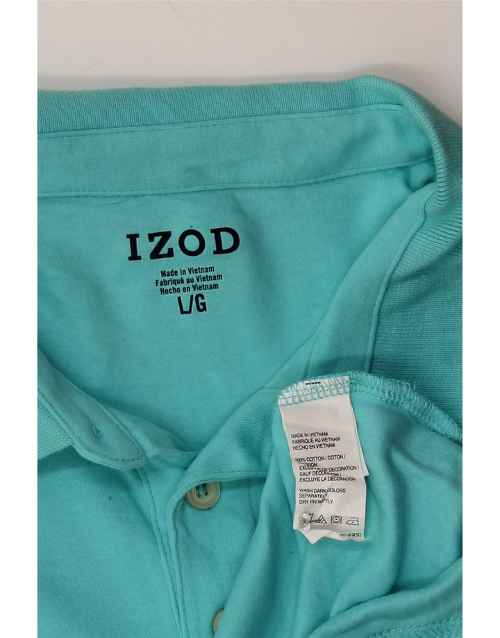 Polo da uomo IZOD grande in cotone blu