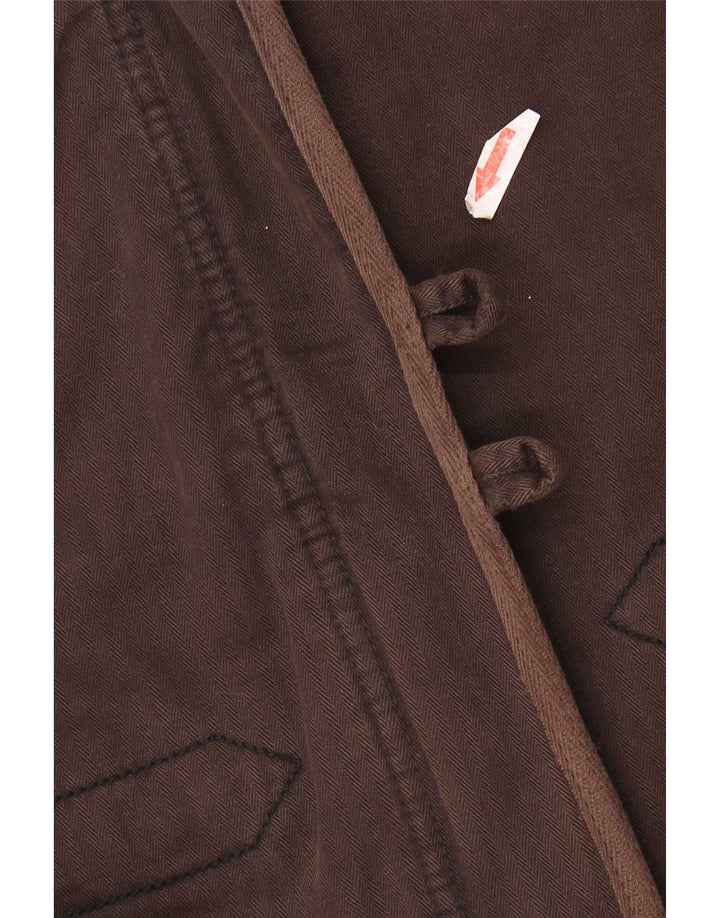 Giacca a vento da donna Levi's UK 10 piccola spina di pesce marrone