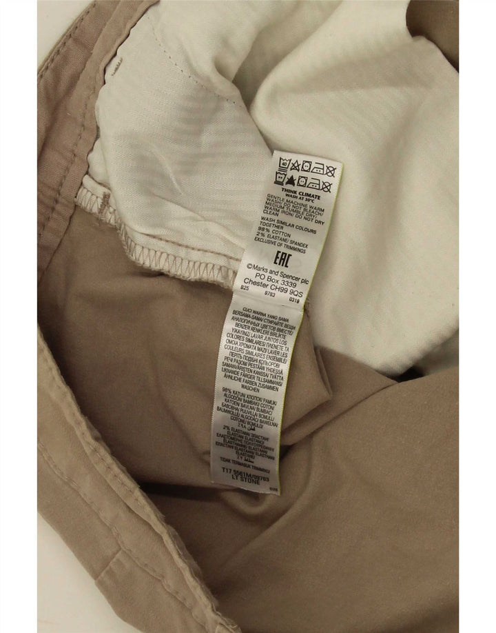 Pantaloncini chino da uomo Marks & Spencer W44 2XL cotone kaki