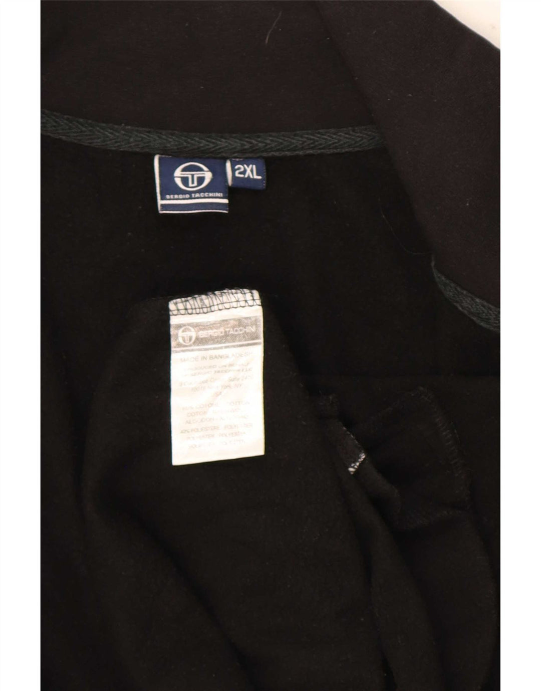 Giacca da tuta da uomo Sergio Tacchini 2XL cotone nero