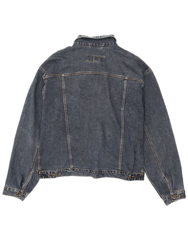 Giacca di jeans da uomo OLD NAVY UK 40 grande cotone blu navy